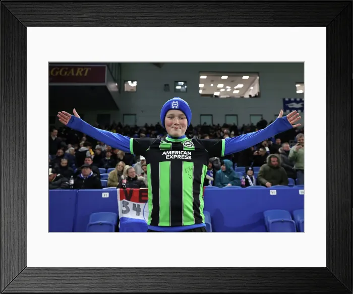 Framed Print : Brighton and Hove Albion v Chelsea FA Cup 5th Round 05FEB25 Framed Print : Brighton and Hove Albion v Chelsea FA Cup 5th Round 05FEB25