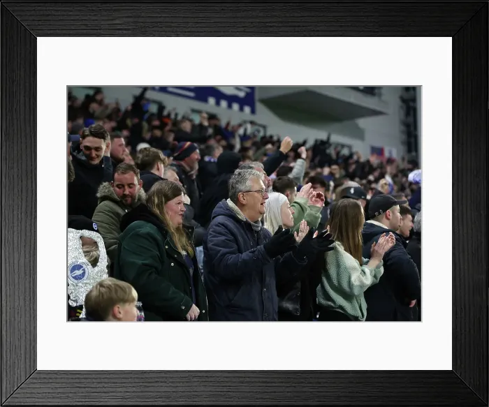 Framed Print : Brighton and Hove Albion v Chelsea FA Cup 5th Round 05FEB25 Framed Print : Brighton and Hove Albion v Chelsea FA Cup 5th Round 05FEB25