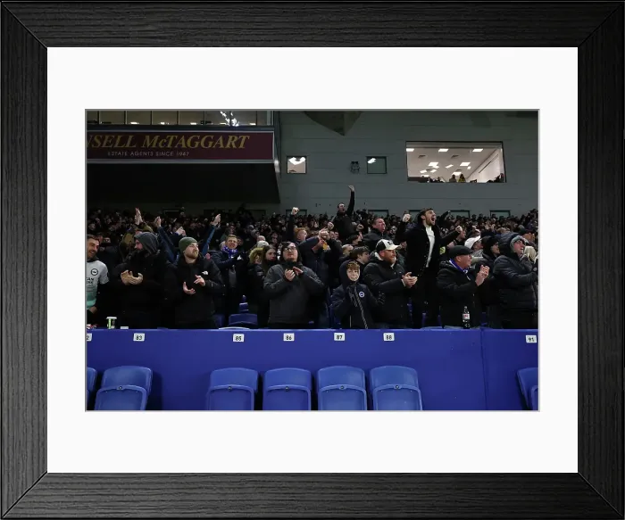 Framed Print : Brighton and Hove Albion v Chelsea FA Cup 5th Round 05FEB25 Framed Print : Brighton and Hove Albion v Chelsea FA Cup 5th Round 05FEB25