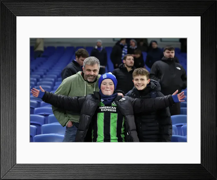 Framed Print : Brighton and Hove Albion v Chelsea FA Cup 5th Round 05FEB25