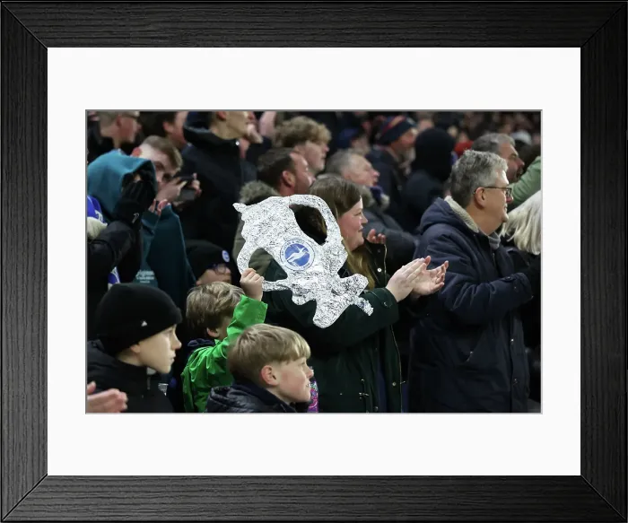 Framed Print : Brighton and Hove Albion v Chelsea FA Cup 5th Round 05FEB25 Framed Print : Brighton and Hove Albion v Chelsea FA Cup 5th Round 05FEB25