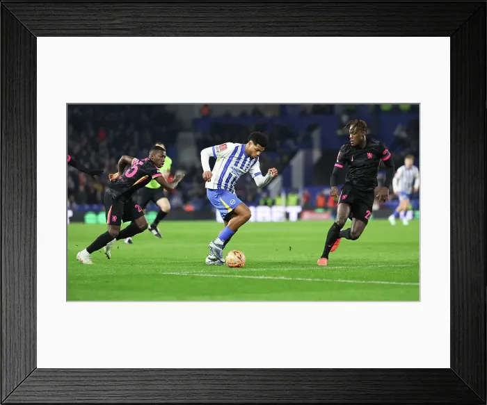 Framed Print : Brighton and Hove Albion v Chelsea FA Cup 5th Round 05FEB25 Framed Print : Brighton and Hove Albion v Chelsea FA Cup 5th Round 05FEB25