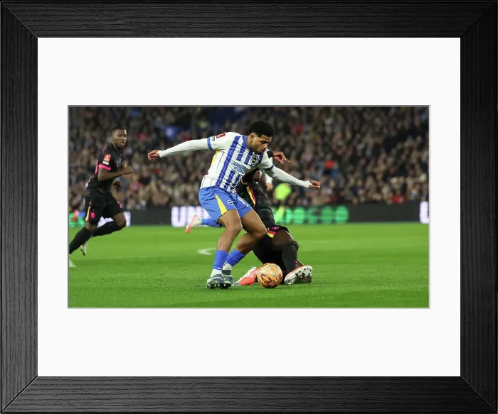 Framed Print : Brighton and Hove Albion v Chelsea FA Cup 5th Round 05FEB25 Framed Print : Brighton and Hove Albion v Chelsea FA Cup 5th Round 05FEB25