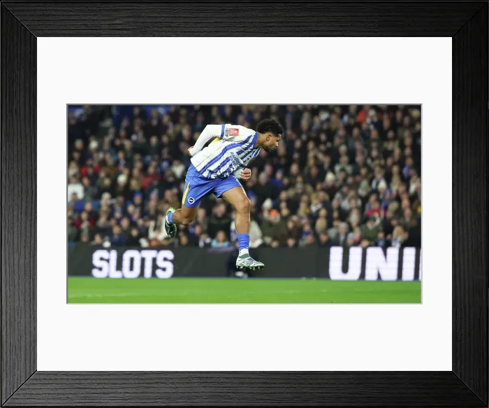 Framed Print : Brighton and Hove Albion v Chelsea FA Cup 5th Round 05FEB25 Framed Print : Brighton and Hove Albion v Chelsea FA Cup 5th Round 05FEB25