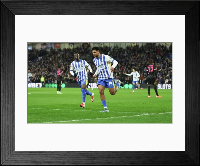 Framed Print : Brighton and Hove Albion v Chelsea FA Cup 5th Round 05FEB25 Framed Print : Brighton and Hove Albion v Chelsea FA Cup 5th Round 05FEB25