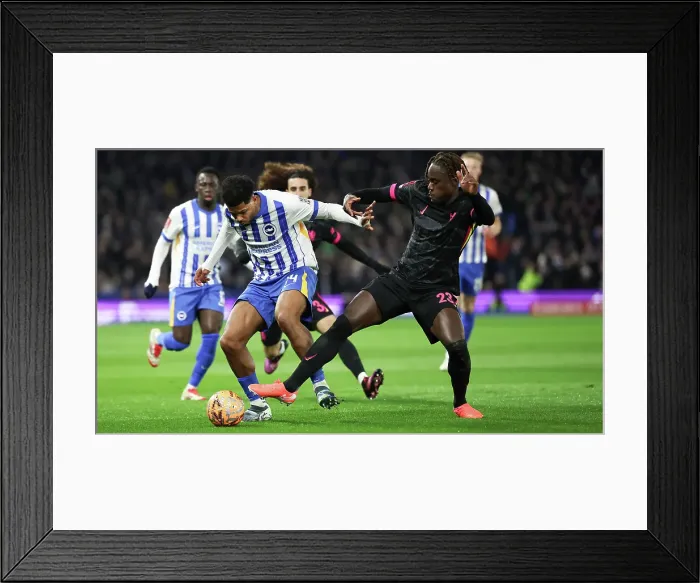 Framed Print : Brighton and Hove Albion v Chelsea FA Cup 5th Round 05FEB25 Framed Print : Brighton and Hove Albion v Chelsea FA Cup 5th Round 05FEB25