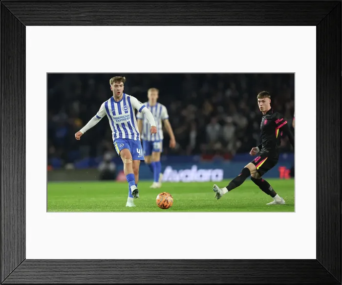 Framed Print : Brighton and Hove Albion v Chelsea FA Cup 5th Round 05FEB25 Framed Print : Brighton and Hove Albion v Chelsea FA Cup 5th Round 05FEB25