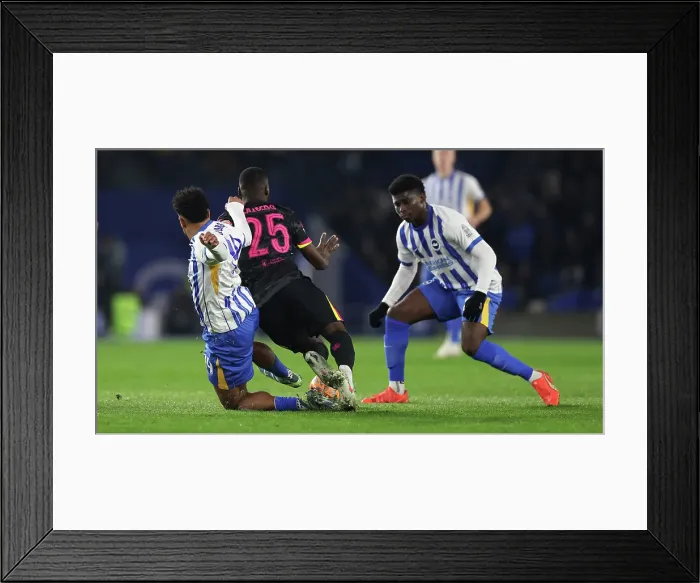 Framed Print : Brighton and Hove Albion v Chelsea FA Cup 5th Round 05FEB25 Framed Print : Brighton and Hove Albion v Chelsea FA Cup 5th Round 05FEB25