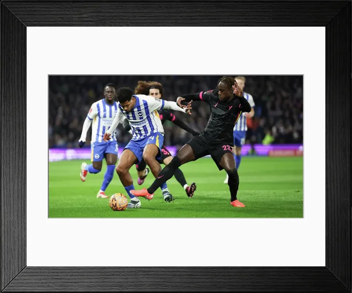 Framed Print : Brighton and Hove Albion v Chelsea FA Cup 5th Round 05FEB25