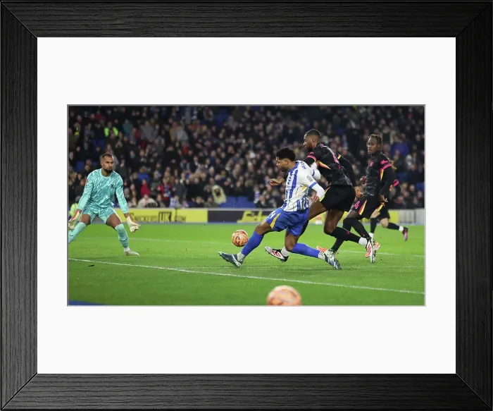 Framed Print : Brighton and Hove Albion v Chelsea FA Cup 5th Round 05FEB25 Framed Print : Brighton and Hove Albion v Chelsea FA Cup 5th Round 05FEB25