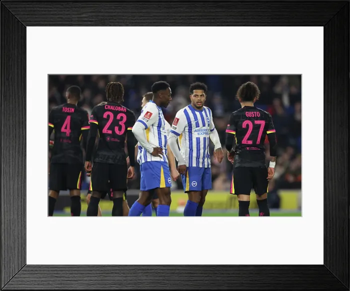 Framed Print : Brighton and Hove Albion v Chelsea FA Cup 5th Round 05FEB25 Framed Print : Brighton and Hove Albion v Chelsea FA Cup 5th Round 05FEB25