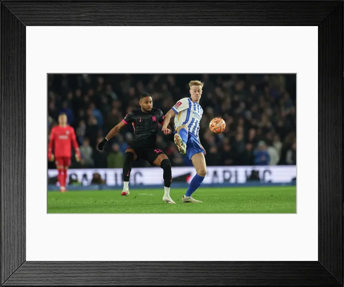 Framed Print : Brighton and Hove Albion v Chelsea FA Cup 5th Round 05FEB25 Framed Print : Brighton and Hove Albion v Chelsea FA Cup 5th Round 05FEB25