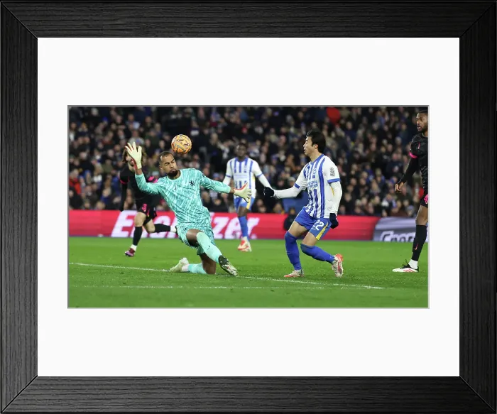 Framed Print : Brighton and Hove Albion v Chelsea FA Cup 5th Round 05FEB25 Framed Print : Brighton and Hove Albion v Chelsea FA Cup 5th Round 05FEB25