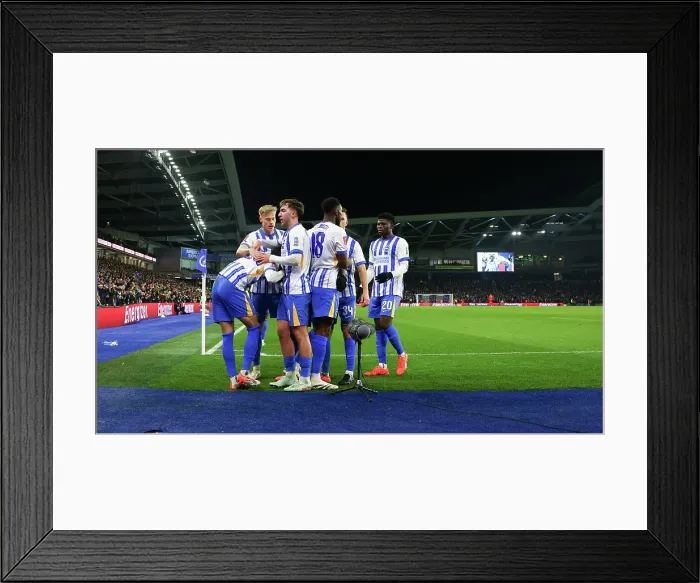 Framed Print : Brighton and Hove Albion v Chelsea FA Cup 5th Round 05FEB25 Framed Print : Brighton and Hove Albion v Chelsea FA Cup 5th Round 05FEB25