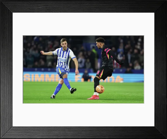Framed Print : Brighton and Hove Albion v Chelsea FA Cup 5th Round 05FEB25 Framed Print : Brighton and Hove Albion v Chelsea FA Cup 5th Round 05FEB25