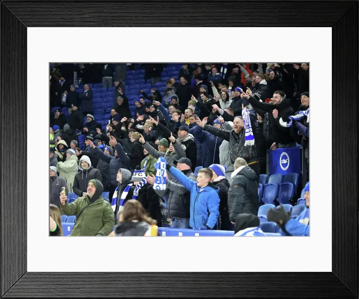 Framed Print : Brighton and Hove Albion v Chelsea Premier League 14FEB25 Framed Print : Brighton and Hove Albion v Chelsea Premier League 14FEB25