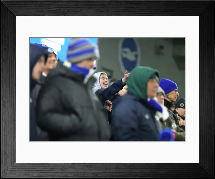 Framed Print : Brighton and Hove Albion v Chelsea Premier League 14FEB25 Framed Print : Brighton and Hove Albion v Chelsea Premier League 14FEB25