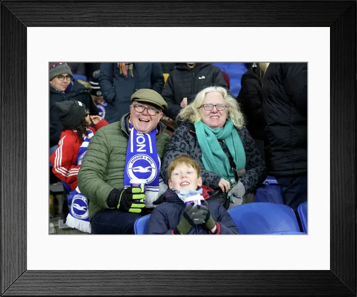 Framed Print : Brighton and Hove Albion v Chelsea Premier League 14FEB25 Framed Print : Brighton and Hove Albion v Chelsea Premier League 14FEB25