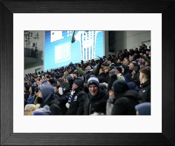 Framed Print : Brighton and Hove Albion v Chelsea Premier League 14FEB25 Framed Print : Brighton and Hove Albion v Chelsea Premier League 14FEB25