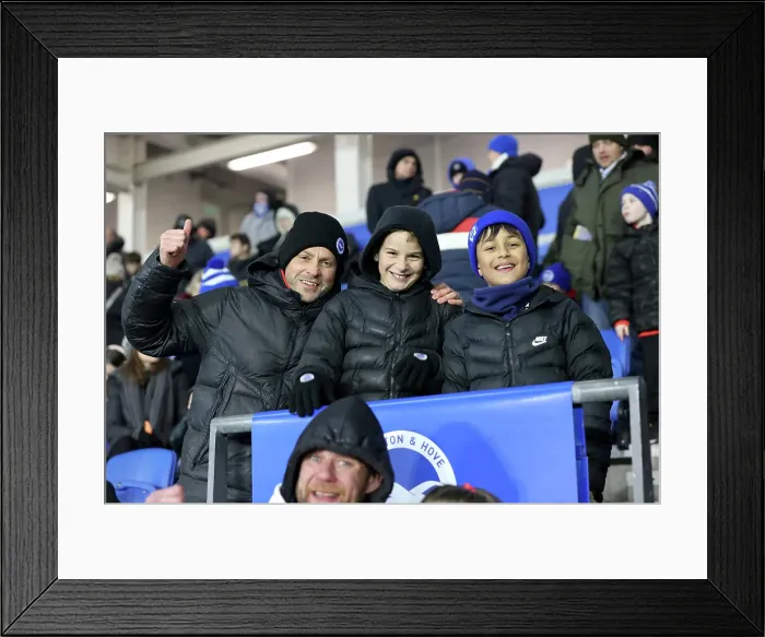 Framed Print : Brighton and Hove Albion v Chelsea Premier League 14FEB25 Framed Print : Brighton and Hove Albion v Chelsea Premier League 14FEB25
