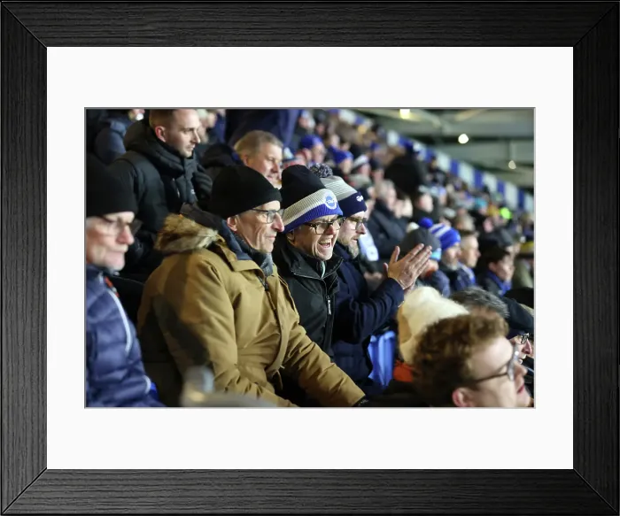 Framed Print : Brighton and Hove Albion v Chelsea Premier League 14FEB25 Framed Print : Brighton and Hove Albion v Chelsea Premier League 14FEB25