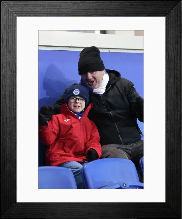 Framed Print : Brighton and Hove Albion v Chelsea Premier League 14FEB25 Framed Print : Brighton and Hove Albion v Chelsea Premier League 14FEB25