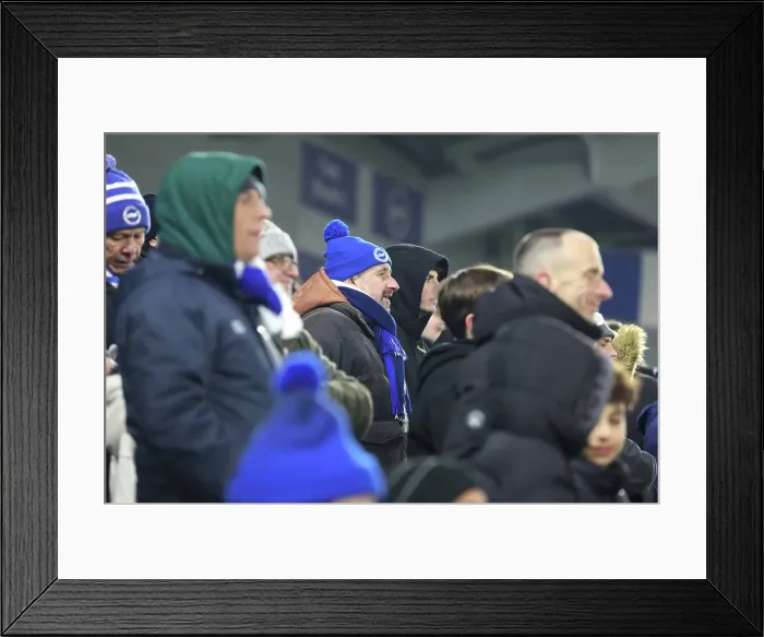 Framed Print : Brighton and Hove Albion v Chelsea Premier League 14FEB25 Framed Print : Brighton and Hove Albion v Chelsea Premier League 14FEB25