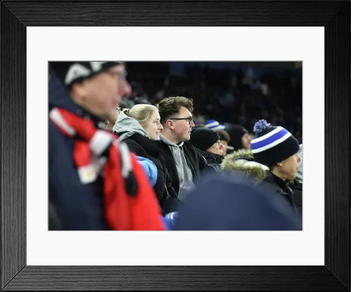 Framed Print : Brighton and Hove Albion v Chelsea Premier League 14FEB25 Framed Print : Brighton and Hove Albion v Chelsea Premier League 14FEB25