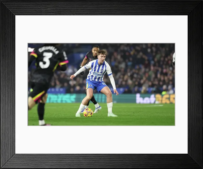 Framed Print : Brighton and Hove Albion v Chelsea Premier League 14FEB25 Framed Print : Brighton and Hove Albion v Chelsea Premier League 14FEB25