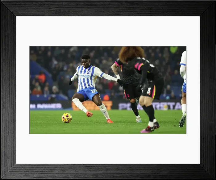 Framed Print : Brighton and Hove Albion v Chelsea Premier League 14FEB25 Framed Print : Brighton and Hove Albion v Chelsea Premier League 14FEB25