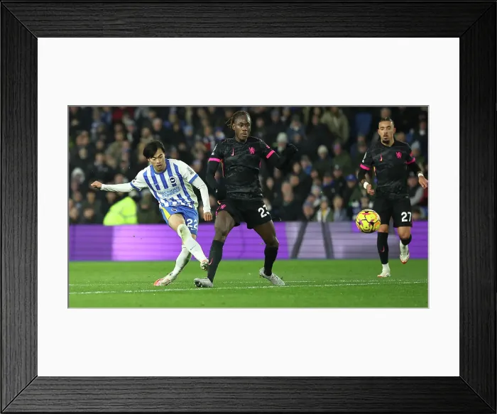 Framed Print : Brighton and Hove Albion v Chelsea Premier League 14FEB25 Framed Print : Brighton and Hove Albion v Chelsea Premier League 14FEB25