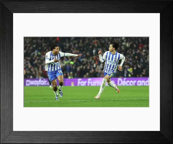 Framed Print : Brighton and Hove Albion v Chelsea Premier League 14FEB25 Framed Print : Brighton and Hove Albion v Chelsea Premier League 14FEB25