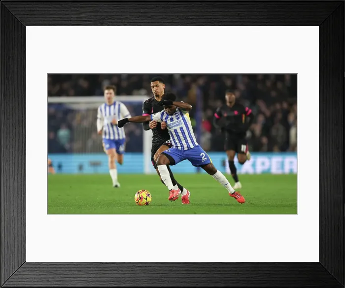 Framed Print : Brighton and Hove Albion v Chelsea Premier League 14FEB25 Framed Print : Brighton and Hove Albion v Chelsea Premier League 14FEB25