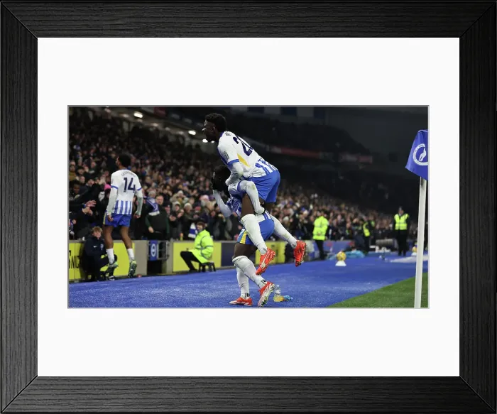 Framed Print : Brighton and Hove Albion v Chelsea Premier League 14FEB25 Framed Print : Brighton and Hove Albion v Chelsea Premier League 14FEB25