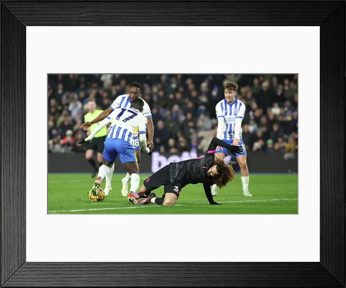 Framed Print : Brighton and Hove Albion v Chelsea Premier League 14FEB25 Framed Print : Brighton and Hove Albion v Chelsea Premier League 14FEB25