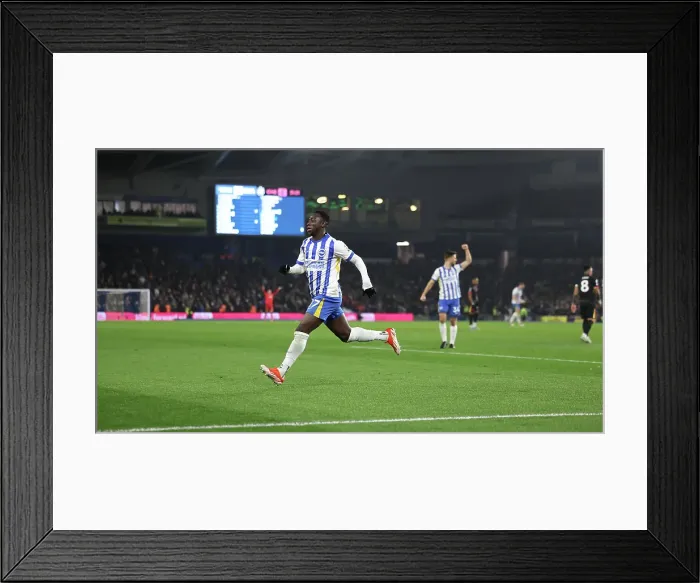 Framed Print : Brighton and Hove Albion v Chelsea Premier League 14FEB25 Framed Print : Brighton and Hove Albion v Chelsea Premier League 14FEB25
