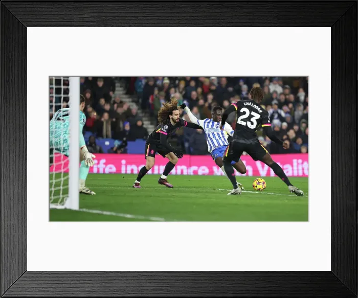 Framed Print : Brighton and Hove Albion v Chelsea Premier League 14FEB25