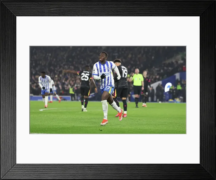 Framed Print : Brighton and Hove Albion v Chelsea Premier League 14FEB25 Framed Print : Brighton and Hove Albion v Chelsea Premier League 14FEB25