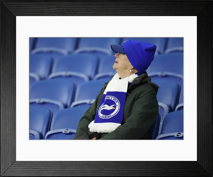 Framed Print : Brighton and Hove Albion v Chelsea Premier League 14FEB25 Framed Print : Brighton and Hove Albion v Chelsea Premier League 14FEB25