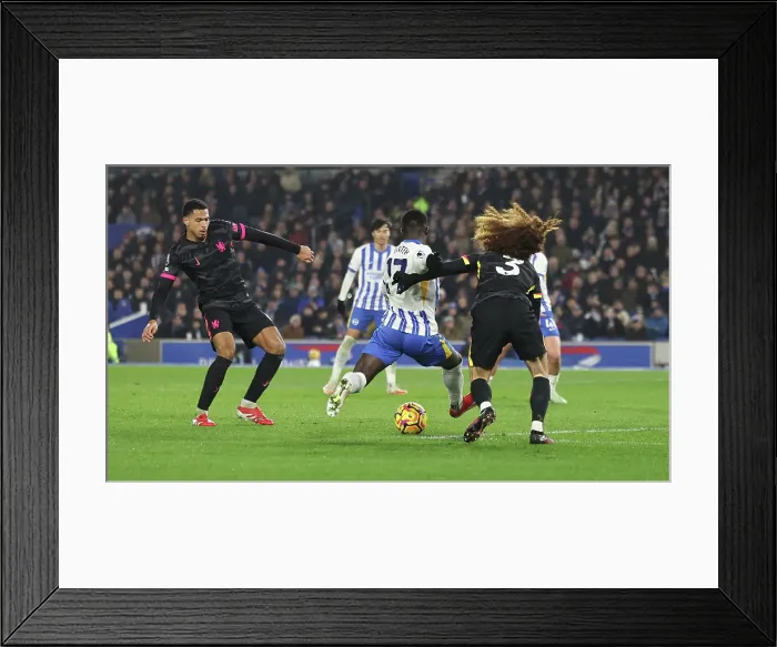 Framed Print : Brighton and Hove Albion v Chelsea Premier League 14FEB25 Framed Print : Brighton and Hove Albion v Chelsea Premier League 14FEB25