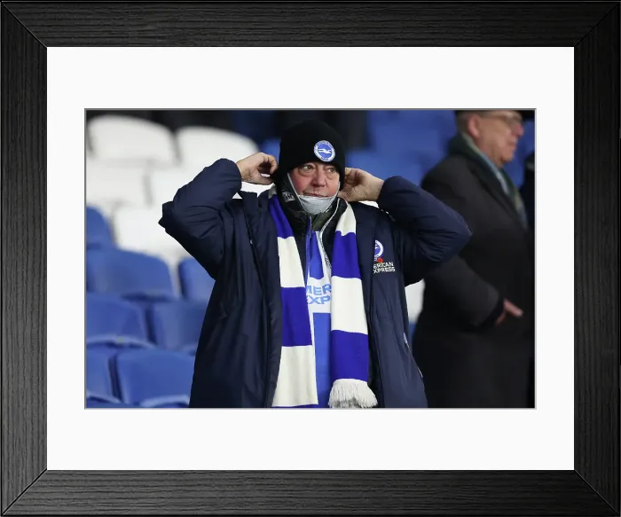 Framed Print : Brighton and Hove Albion v Chelsea Premier League 14FEB25 Framed Print : Brighton and Hove Albion v Chelsea Premier League 14FEB25