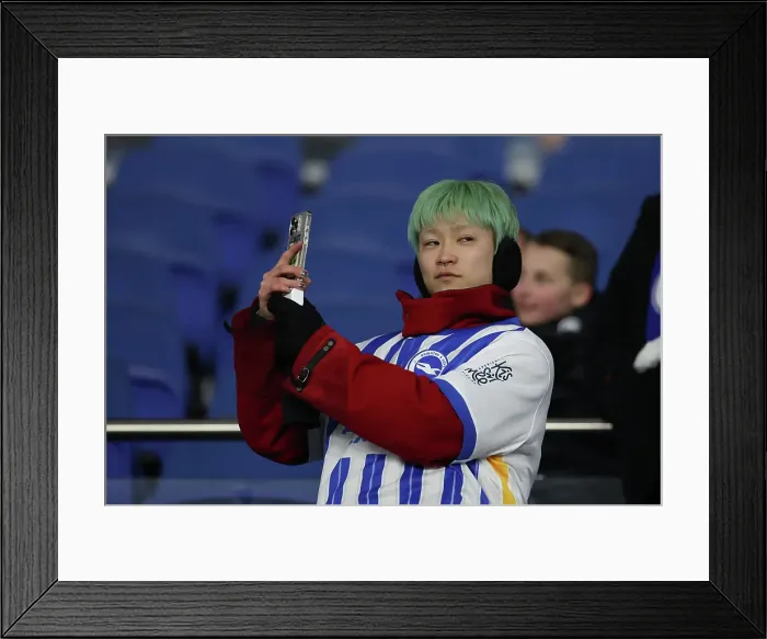 Framed Print : Brighton and Hove Albion v Chelsea Premier League 14FEB25 Framed Print : Brighton and Hove Albion v Chelsea Premier League 14FEB25