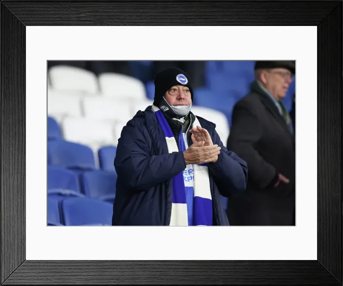 Framed Print : Brighton and Hove Albion v Chelsea Premier League 14FEB25 Framed Print : Brighton and Hove Albion v Chelsea Premier League 14FEB25