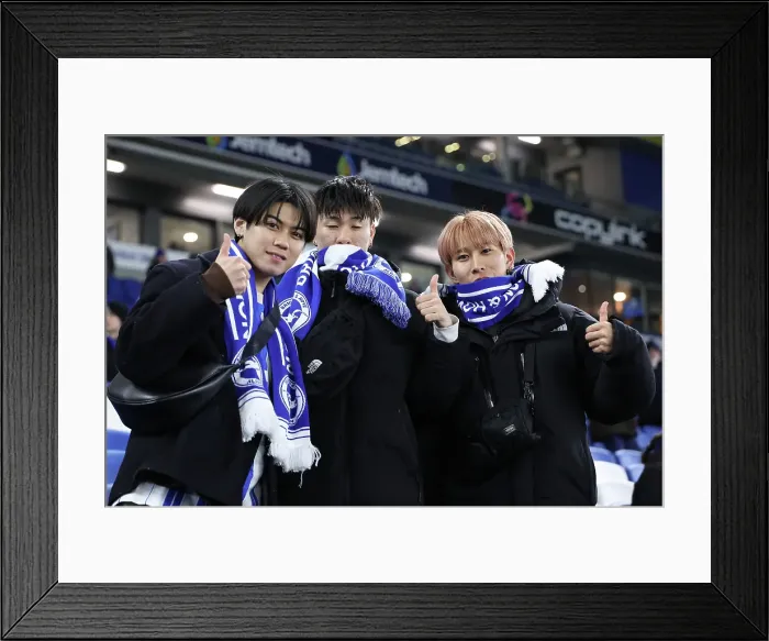 Framed Print : Brighton and Hove Albion v Chelsea Premier League 14FEB25 Framed Print : Brighton and Hove Albion v Chelsea Premier League 14FEB25