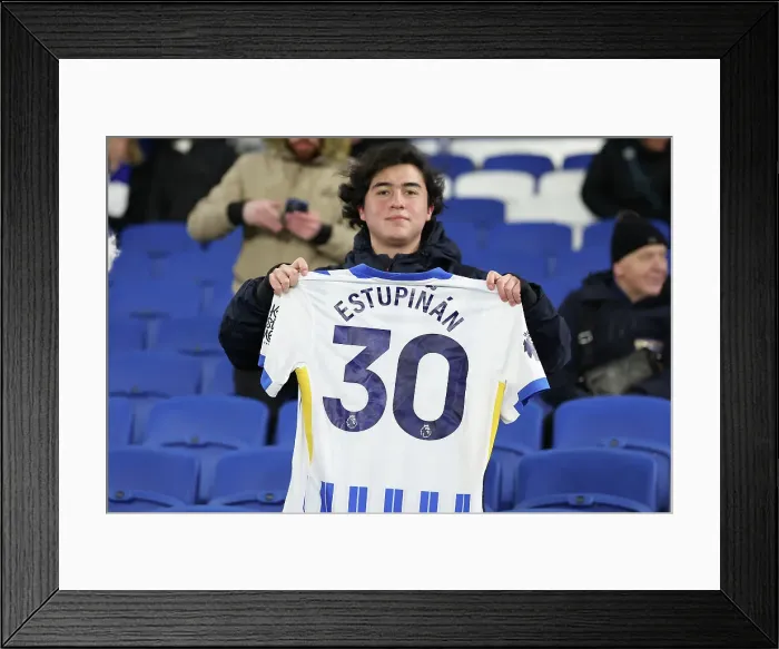 Framed Print : Brighton and Hove Albion v Chelsea Premier League 14FEB25 Framed Print : Brighton and Hove Albion v Chelsea Premier League 14FEB25