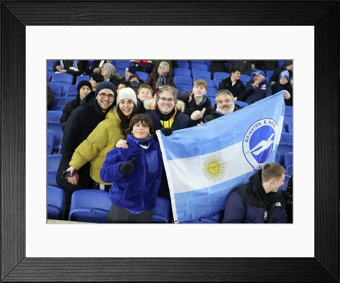 Framed Print : Brighton and Hove Albion v Chelsea Premier League 14FEB25 Framed Print : Brighton and Hove Albion v Chelsea Premier League 14FEB25