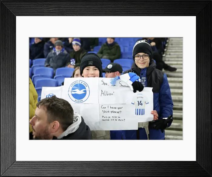Framed Print : Brighton and Hove Albion v Chelsea Premier League 14FEB25 Framed Print : Brighton and Hove Albion v Chelsea Premier League 14FEB25