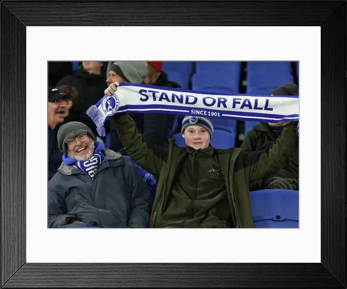 Framed Print : Brighton and Hove Albion v Chelsea Premier League 14FEB25 Framed Print : Brighton and Hove Albion v Chelsea Premier League 14FEB25