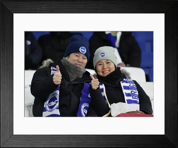 Framed Print : Brighton and Hove Albion v Chelsea Premier League 14FEB25 Framed Print : Brighton and Hove Albion v Chelsea Premier League 14FEB25