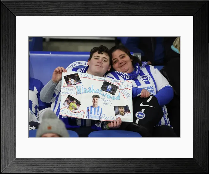 Framed Print : Brighton and Hove Albion v Chelsea Premier League 14FEB25 Framed Print : Brighton and Hove Albion v Chelsea Premier League 14FEB25